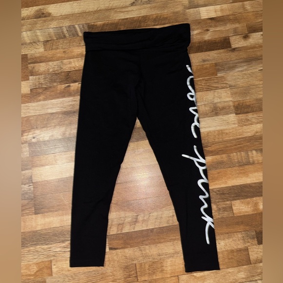 Pink Active Black Leggings - Picture 1 of 3